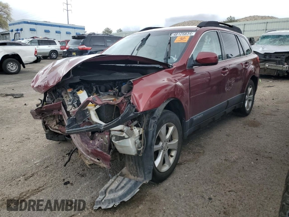 2013 Subaru Outback Limited with VIN 4S4BRDLC0D2293013, listed as a Copart auction lot 79614054 with Not provided miles and Salvage title. Bid and sale history available at DreamBid. Image 1.