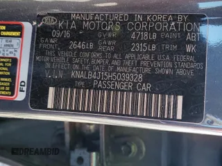2017 Kia Cadenza Premium with VIN KNALB4J15H5039328, listed as a Copart auction lot 85737924 with 84,686 mi miles and Salvage Title. Bid and sale history available at carsss.com. Image 13.