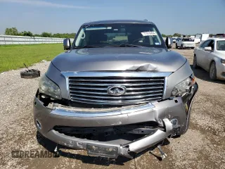 2012 Infiniti QX56 7-passenger with VIN JN8AZ2NEXC9023641, listed as a Copart auction lot 71316494 with 107,827 mi miles and Salvage Title. Bid and sale history available at carsss.com. Image 5.