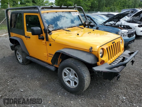 2012 Jeep Wrangler Sport with VIN 1C4AJWAG6CL247929, listed as a Copart auction lot 58942515 with 113,833 mi miles and Salvage title. Bid and sale history available at DreamBid. Image 4.