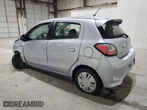 2024 Mitsubishi Mirage ES z VIN ML32AUHJ2RH010024, wystawiony jako Copart lot #59907215 z przebiegiem 29 712 mil mil oraz Szkoda całkowita • Salvage title. Historia ofert i sprzedaży dostępna na DreamBid. Obrazek 2.