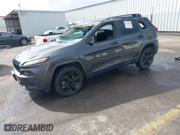2017 Jeep Cherokee Sport with VIN 1C4PJLAB8HW527354, listed as a IAAI auction lot 41578066 with 124,339 mi miles. Bid and sale history available at carsss.com. Image 17.