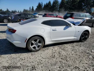 2019 Chevrolet Camaro 1LT with VIN 1G1FB1RX0K0132990, listed as a Copart auction lot 53585525 with 0 mi miles and Clean Title. Bid and sale history available at carsss.com. Image 3.