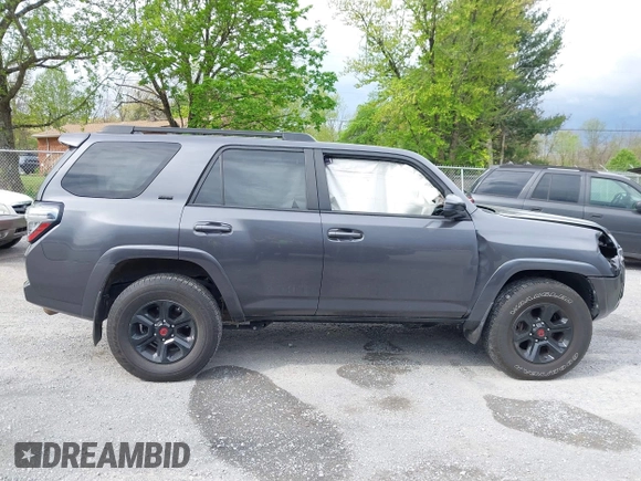 2021 Toyota 4Runner SR5 with VIN JTEMU5JR8M5855842, listed as a IAAI auction lot 42016331 with 87,455 mi miles and . Bid and sale history available at DreamBid. Image 13.