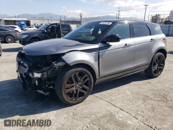 2023 Land Rover Range Rover Evoque Dynamic SE with VIN SALZL2FXXPH200712, listed as a Copart auction lot 44524795 with 20,502 mi miles and Salvage Title. Bid and sale history available at carsss.com. Image 1.