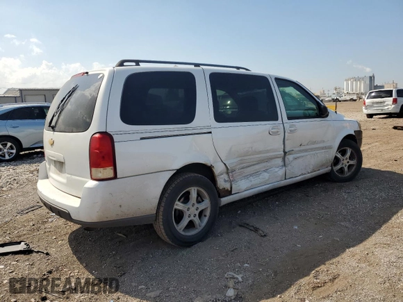 2005 Chevrolet Uplander LS z VIN 1GNDV23L45D269596, wystawiony jako Copart lot #55269075 z przebiegiem 196 353 mil mil oraz Szkoda całkowita • Salvage title. Historia ofert i sprzedaży dostępna na DreamBid. Obrazek 3.