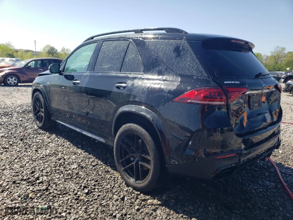 2021 Mercedes-Benz GLE with VIN 4JGFB6BB7MA573253, listed as a Copart auction lot 52195945 with 32,301 mi miles and Salvage Title. Bid and sale history available at carsss.com. Image 2.