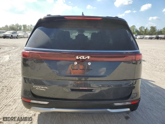 2024 Kia Carnival SX with VIN KNDNE5H37R6433828, listed as a Copart auction lot 78154664 with 0 mi miles and Salvage Title. Bid and sale history available at carsss.com. Image 6.