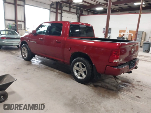 2012 Ram 1500 Sport with VIN 1C6RD7MT5CS130137, listed as a IAAI auction lot 42076238 with 269,336 mi miles. Bid and sale history available at carsss.com. Image 3.