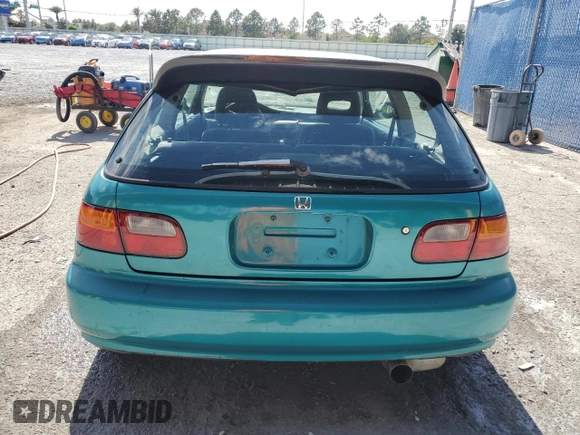 1993 Honda Civic z VIN 2HGEH2364PH525872, wystawiony jako Copart lot #55438535 z przebiegiem 168 040 mil mil oraz Szkoda całkowita • Salvage title. Historia ofert i sprzedaży dostępna na DreamBid. Obrazek 6.
