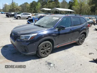 2021 Subaru Forester Sport with VIN JF2SKARC8MH492937, listed as a Copart auction lot 50206965 with 32,466 mi miles and Salvage Title. Bid and sale history available at carsss.com. Image 1.