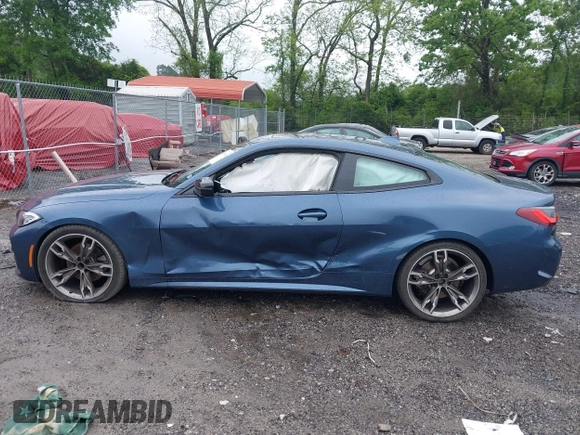 2021 BMW 4 Series 430i with VIN WBA53AP0XMCF92827, listed as a IAAI auction lot 42104148 with 53,535 mi miles and . Bid and sale history available at DreamBid. Image 14.