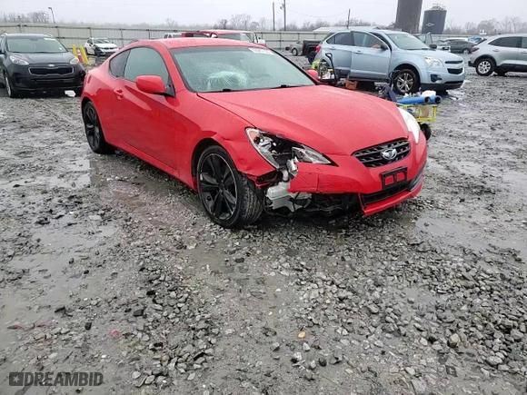 2012 Hyundai Genesis Coupe 2.0T with VIN KMHHT6KD2CU070511, listed as a Copart auction lot 42567105 with 124,079 mi miles and Salvage Title. Bid and sale history available at carsss.com. Image 10.