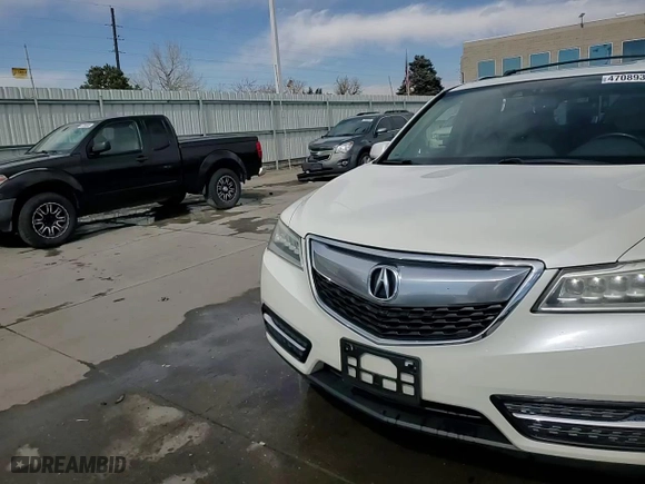 2014 Acura MDX Tech Pkg with VIN 5FRYD4H49EB031535, listed as a Copart auction lot 47089315 with 163,950 mi miles and Salvage Title. Bid and sale history available at carsss.com. Image 14.