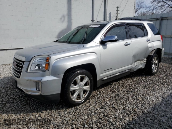 2017 GMC Terrain SLE with VIN 2GKFLNE38H6182975, listed as a Copart auction lot 46817035 with 121,150 mi miles and Clean Title. Bid and sale history available at carsss.com. Image 1.