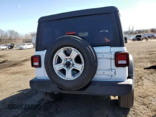 2021 Jeep Wrangler Sport S with VIN 1C4GJXANXMW751236, listed as a Copart auction lot 50683115 with 56,325 mi miles and Salvage Title. Bid and sale history available at DreamBid. Image 6.