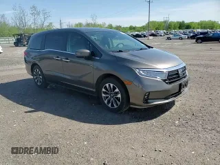 2022 Honda Odyssey EX-L z VIN 5FNRL6H71NB008541, wystawiony jako Copart lot #56850895 z przebiegiem 32 466 mil mil oraz Szkody całkowita. Historia ofert i sprzedaży dostępna na DreamBid. Obrazek 14.