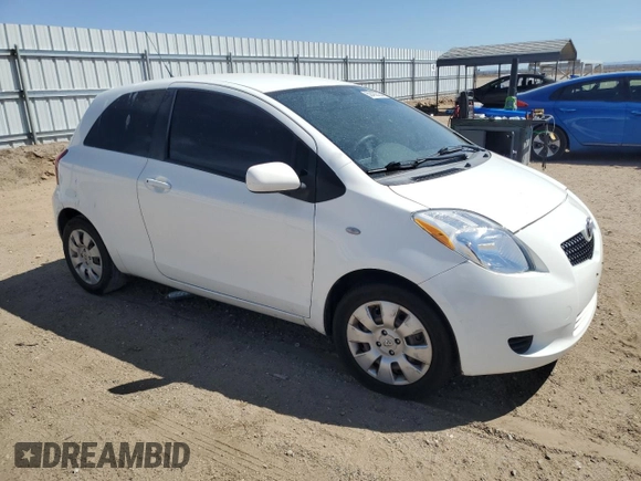 2008 Toyota Yaris with VIN JTDJT923685144805, listed as a Copart auction lot 52402325 with 140,336 mi miles and Salvage Title. Bid and sale history available at DreamBid. Image 4.