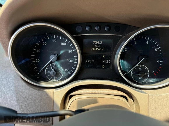 2011 Mercedes-Benz M 350 with VIN 4JGBB8GB3BA657635, listed as a Copart auction lot 55485355 with 204,982 mi miles and Clean Title. Bid and sale history available at DreamBid. Image 8.