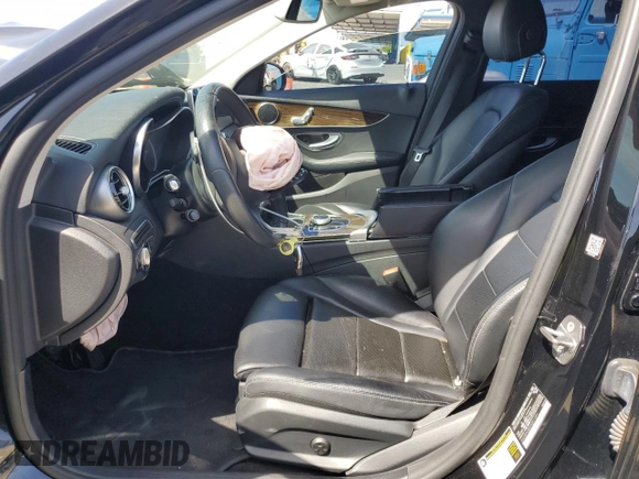 2017 Mercedes-Benz C 300 with VIN 55SWF4JB0HU201991, listed as a Copart auction lot 54105055 with 68,938 mi miles and Salvage Title. Bid and sale history available at DreamBid. Image 7.