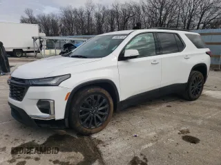 2022 Chevrolet Traverse RS with VIN 1GNERJKW9NJ130340, listed as a Copart auction lot 44638145 with 80,020 mi miles and Salvage title. Bid and sale history available at DreamBid. Image 1.
