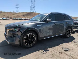2024 Mazda CX-90 Premium Plus z VIN JM3KKEHA6R1151288, wystawiony jako Copart lot #53040705 z przebiegiem 12 232 mil mil oraz Szkoda całkowita • Salvage title. Historia ofert i sprzedaży dostępna na DreamBid. Obrazek 1.