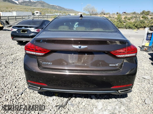 2015 Hyundai Genesis 3.8L with VIN KMHGN4JE6FU073937, listed as a Copart auction lot 55221414 with 51,771 mi miles and Salvage Title. Bid and sale history available at carsss.com. Image 6.