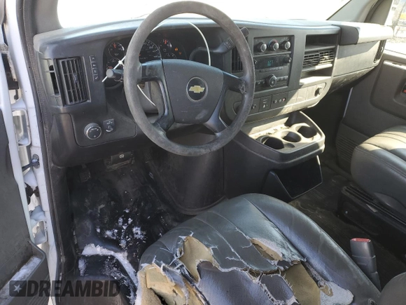 2014 Chevrolet Express Cargo Van with VIN 1GCWGGFA9E1105801, listed as a Copart auction lot 45789185 with 117,119 mi miles and Salvage Title. Bid and sale history available at carsss.com. Image 8.