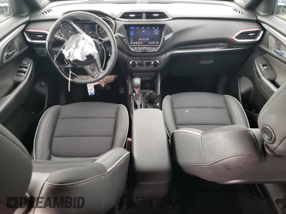 2023 Chevrolet TrailBlazer RS with VIN KL79MTSL6PB043824, listed as a Copart auction lot 52420194 with 15,608 mi miles and . Bid and sale history available at DreamBid. Image 8.
