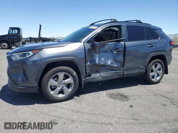 2021 Toyota RAV4 Hybrid LE with VIN JTMB6RFV8MD040419, listed as a Copart auction lot 56074195 with 63,816 mi miles and Salvage title. Bid and sale history available at DreamBid. Image 1.