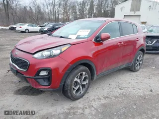 2020 Kia Sportage LX with VIN KNDPMCACXL7829229, listed as a IAAI auction lot 41712520 with 53634 miles. Bid and sale history available at carsss.com. Image 2.