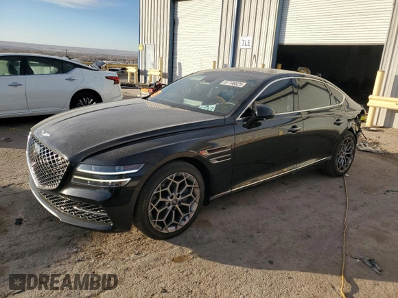 2022 Genesis G80 2.5T z VIN KMTGB4SCXNU137567, wystawiony jako Copart lot #87746625 z przebiegiem 32 273 mil mil oraz Nie do naprawy • Non repairable. Historia ofert i sprzedaży dostępna na DreamBid. Obrazek 1.
