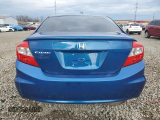 2012 Honda Civic EX with VIN 19XFB2F89CE002130, listed as a Copart auction lot 48515155 with 190,416 mi miles and Salvage Title. Bid and sale history available at DreamBid. Image 6.