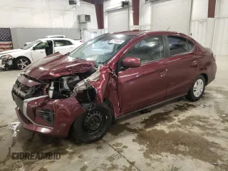 2021 Mitsubishi Mirage ES with VIN ML32FUFJ9MHF01299, listed as a Copart auction lot 57794835 with 85,816 mi miles and Salvage title. Bid and sale history available at DreamBid. Image 1.