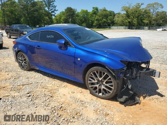2016 Lexus RC 300 F Sport with VIN JTHSM5BC1G5001302, listed as a Copart auction lot 53040725 with 75,711 mi miles and Clean Title. Bid and sale history available at DreamBid. Image 4.