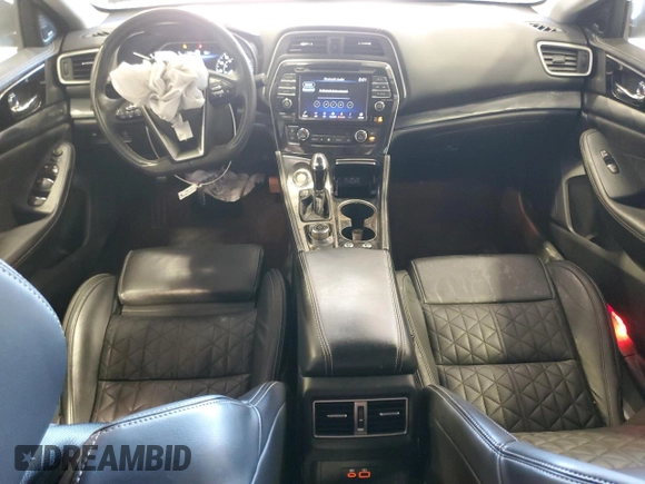 2020 Nissan Maxima Platinum with VIN 1N4AA6FV4LC385580, listed as a Copart auction lot 50486355 with 49,450 mi miles and Salvage Title. Bid and sale history available at DreamBid. Image 8.