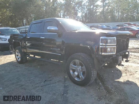 2015 Chevrolet Silverado 1500 LTZ with VIN 3GCUKSEC2FG504886, listed as a Copart auction lot 46433495 with 131,475 mi miles and Salvage Title. Bid and sale history available at DreamBid. Image 4.