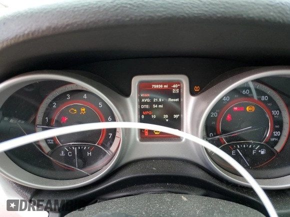 2020 Dodge Journey SE Value with VIN 3C4PDCAB2LT273288, listed as a Copart auction lot 49810995 with 75,936 mi miles and Salvage Title. Bid and sale history available at carsss.com. Image 9.