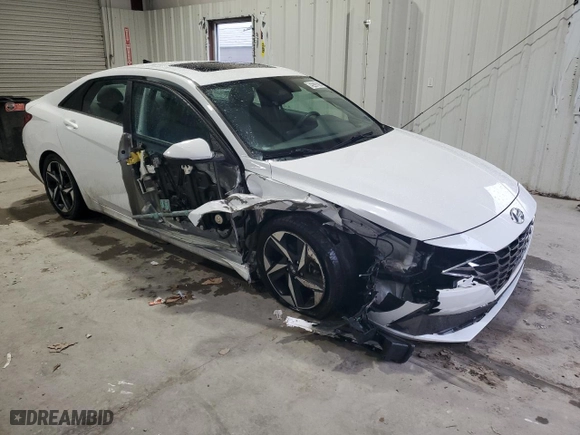 2021 Hyundai Elantra SEL with VIN 5NPLN4AGXMH014398, listed as a Copart auction lot 42997085 with 66,603 mi miles and Salvage Title. Bid and sale history available at carsss.com. Image 4.