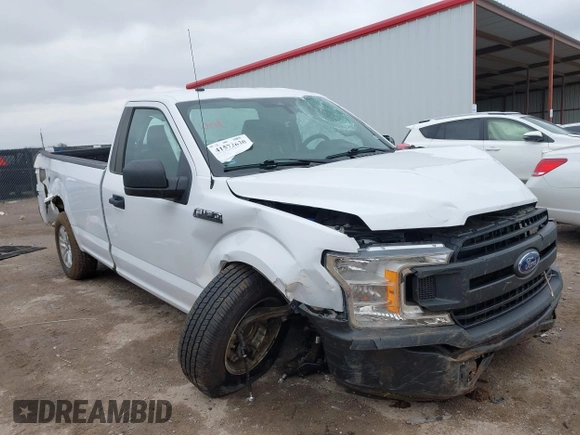 2019 Ford F-150 XL with VIN 1FTMF1CB3KKE16540, listed as a IAAI auction lot 41572630 with 73,954 mi miles and . Bid and sale history available at DreamBid. Image 1.