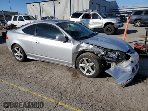 2002 Acura RSX Type S with VIN JH4DC53042C020379, listed as a Copart auction lot 46705055 with 143,245 mi miles and Salvage Title. Bid and sale history available at carsss.com. Image 4.