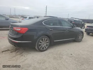 2014 Kia Cadenza Premium with VIN KNALN4D75E5120526, listed as a Copart auction lot 47042555 with 132,230 mi miles and Salvage Title. Bid and sale history available at carsss.com. Image 3.