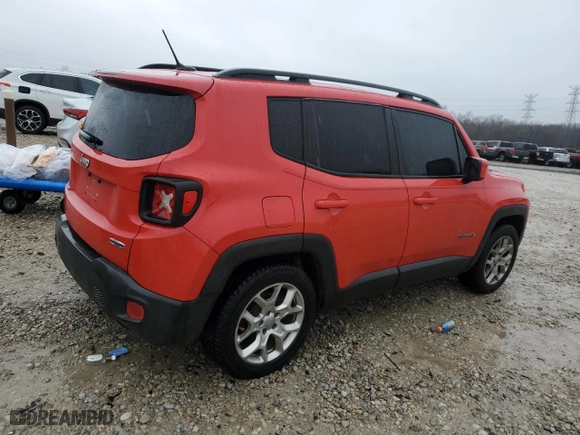 2015 Jeep Renegade Latitude with VIN ZACCJABT7FPB35728, listed as a Copart auction lot 45266065 with 94,742 mi miles and Clean Title. Bid and sale history available at carsss.com. Image 3.
