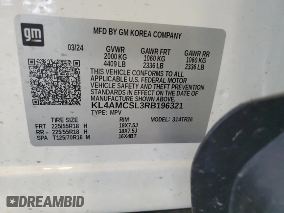 2024 Buick Encore GX Preferred z VIN KL4AMCSL3RB196321, wystawiony jako Copart lot #62962145 z przebiegiem 17 810 mil mil oraz Czysty tytuł • Clean title. Historia ofert i sprzedaży dostępna na DreamBid. Obrazek 14.