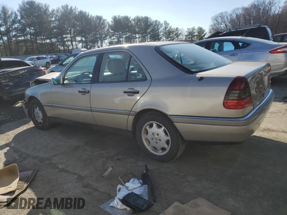1996 Mercedes-Benz C with VIN WDBHA28E7TF319617, listed as a Copart auction lot 80874744 with 92,068 mi miles and Salvage Title. Bid and sale history available at carsss.com. Image 2.