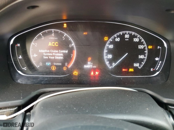 2019 Honda Accord Sedan Sport 1.5T with VIN 1HGCV1F3XKA162884, listed as a Copart auction lot 47411275 with 164,077 mi miles and Salvage Title. Bid and sale history available at carsss.com. Image 9.