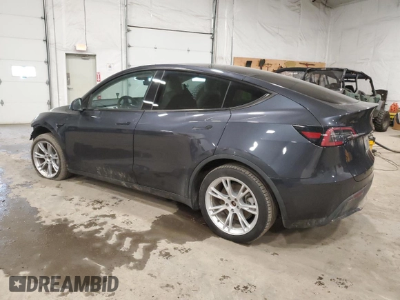 2024 Tesla Model Y Long Range with VIN 7SAYGDEE5RA237687, listed as a Copart auction lot 48366825 with 24,650 mi miles and Salvage Title. Bid and sale history available at DreamBid. Image 2.