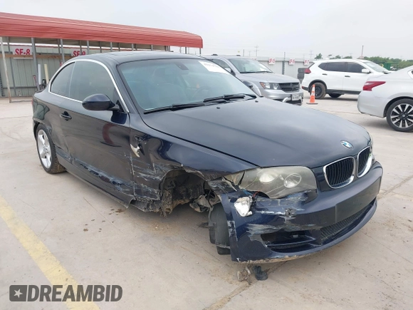 2009 BMW 1 Series 128i with VIN WBAUP93529VF48722, listed as a IAAI auction lot 42274781 with 108,528 mi miles and . Bid and sale history available at DreamBid. Image 1.