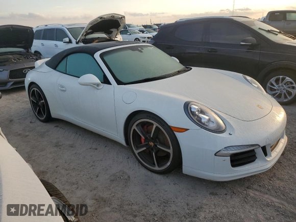 2015 Porsche 911 Carrera S with VIN WP0CB2A99FS154378, listed as a Copart auction lot 76295074 with 35,841 mi miles and Salvage Title. Bid and sale history available at carsss.com. Image 4.