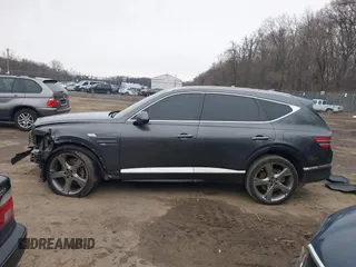 2021 Genesis GV80 with VIN KMUHBDSB4MU054934, listed as a IAAI auction lot 41543230 with 64,511 mi miles and . Bid and sale history available at DreamBid. Image 14.